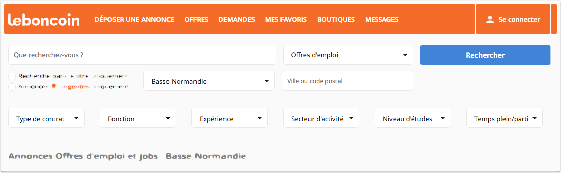 basse normandie emploi