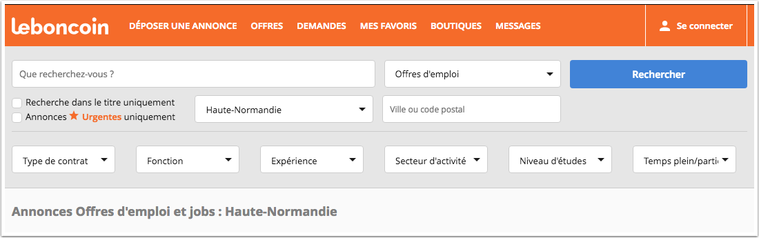 haute normandie emploi