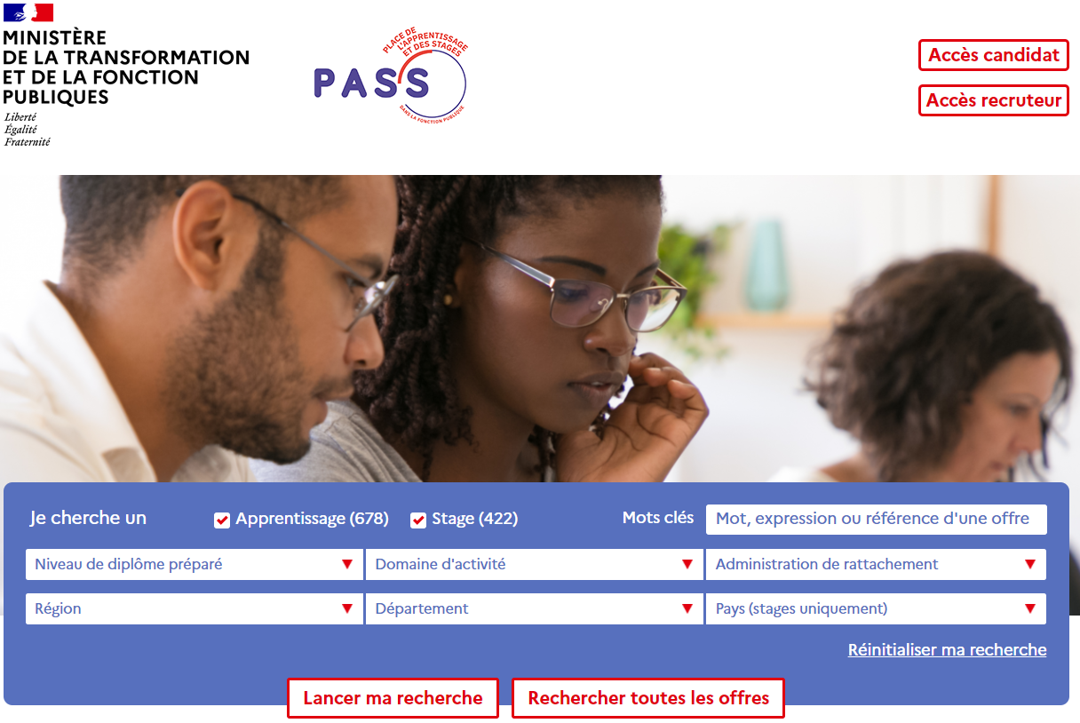 place de l’apprentissage et des stages (PASS)