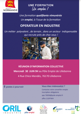 OPÉRATEUR DANS L'INDUSTRIE