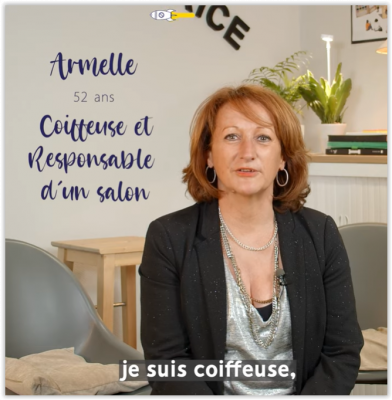 ARMELLE, COIFFEUSE ET RESPONSABLE D’UN SALON  