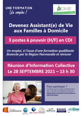 ASSISTANT.E DE VIE AUX FAMILLES À DOMICILE